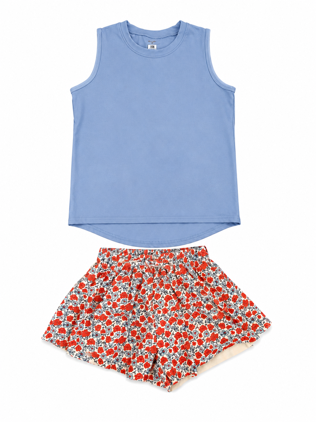 Patriotic Ditsy Floral Short Set