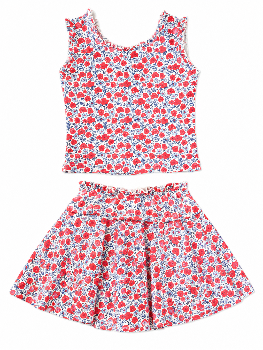 Patriotic Ditsy Floral Caroline Set